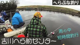 へらぶな釣り　埼玉県　吉川市　吉川へら鮒センター　管理釣り場　ヘラブナ釣り　雨の日の短時間釣行　2024年２月25日