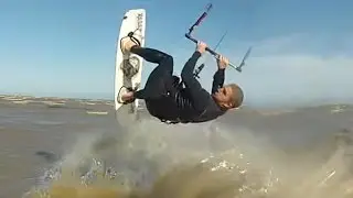 Kitesurf Back Roll, GoPro