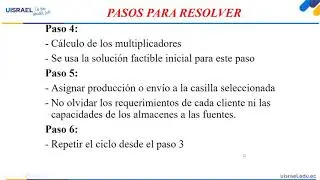 Investigación Operativa semana 13 (Modelo de Transporte)