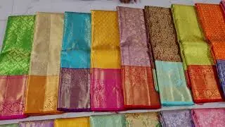 pure kanchipuram silk sarees and unique designer collections and good combination color