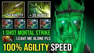 100% FULL AGILITY Max Attack Speed 1 Shot Mortal Strike Brutal Hit Like a Truck Wraith King Dota 2