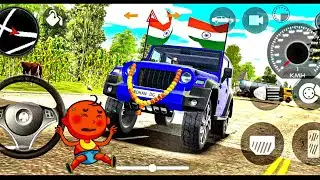 Modified Mahindra Thar 😈 Games:Indian Dark blue 💙Thar (Gadi Wala Games) Car Game Android Game #2026.