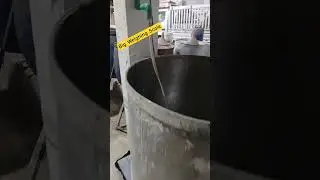Paint manufacturing Process on Big Weighing scale