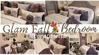 2020 Glam Fall Bedroom Decorate with me|Glam Fall Bedroom Decorating Ideas|Decorate with me for Fall