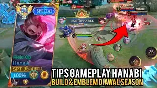 SOLO RANK 💀 HANABI GAMEPLAY TIPS AT THE BEGINNING OF THE SEASON EASY PUSH RANK ❗BEST BUILD TOP GL...