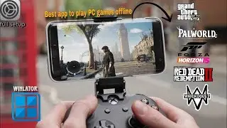 Best app to play GTA 5, PALWORLD and all PC games in mobile full setup with my best settings.