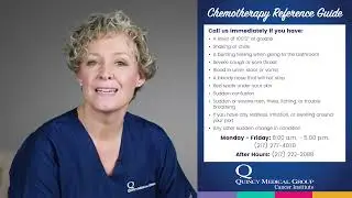 QMG Cancer Institute: Chemotherapy Follow Up Instruction