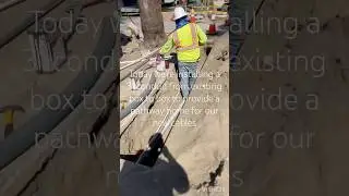 The Art of Installing Conduit for Traffic Signals #construction #trafficsignals #howto