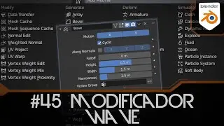 #45 Wave Modifier en Blender 2.9 - Modificadores Blender