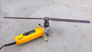 DIY Angel grinder turn into helicopter | how to make helicopter