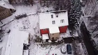 Beautiful winter drone shots snow 🌨️