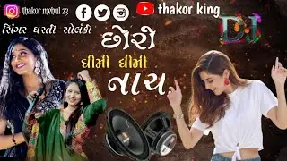 છોરી  ધીમી ધીમી નાચ  DJ Remix !! સિંગર:: ધરતી સોલંકી ||2024 Dj remix
