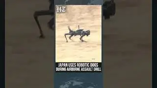 Japan Deploys Quadrupedal Robots in Self-Defense Force Exercise | #htshorts