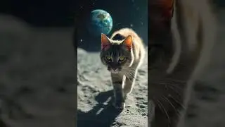 &ldquo;One small step for cat&hellip; one giant leap for AI-kind.&rdquo;#CatOnTheMoon #AIAstronaut #CosmicCat #FYP