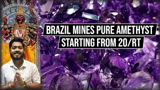 *Top Best Quality Amethyst || Brazil Mines Pure natural Certified Amethyst (Jamuniya) || 💎Paul Gems💎