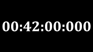CLOCK 42 minutes = 2520 seconds = 2520000 miliseconds, Full HD 60fps, no audio