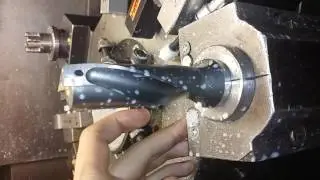 Testing a Taegutec Topdrill in the Dainichi lathe