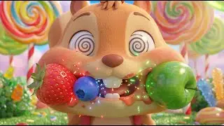 Learn Colors with Magic Fruits! 🌈 Chippy the Squirrel Funny Kids Song