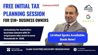 Free $550 Tax Planning Session for $1M+ Australian Business Owners