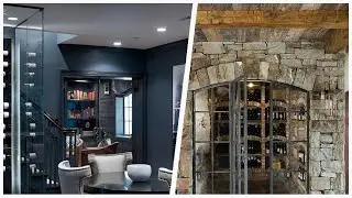 75 Brown Floor And Green Floor Wine Cellar Design Ideas You'll Love ⭐️
