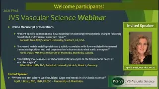 JVS-Vascular Science Webinar May 2021 FULL PROGRAM