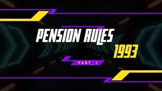 Railway Service Pension Rules 1993 Part-1 #ldce #gdce #indianrailways #railwayexam