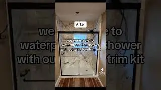 Shower with a window&hellip; and no more flex seal! #walkinshower #bathroomremodel #bathroommakeover