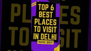 TOP 6 Attractions and Best Places to Visit in Delhi, India #redfort #qutubminar #indiagate #temple