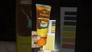 pH test for GMO Papaya  Face Wash #skincare #Papaya #ytshorts #phtesting