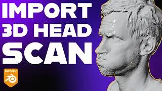 Import a 3D Head Scan into Blender (OBJ) and Fix Scale, Rotation, and Origin