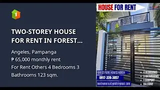 TWO-STOREY HOUSE FOR RENT IN FOREST PARK HOMES ANGELES CITY, PAMPANGA