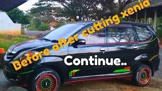 Before after cutting sticker simple xenia hitam part 1