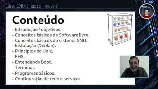 Apresentação do curso GNU/Linux com redes.