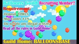 Growtopia | Balloons Guild Is Recrutting Member! | Winter Clash 2020
