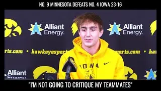 Iowa's Drake Ayala Takes Fall In Wrestling Upset