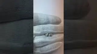 Diamond Stud Earrings 1.80 Carats White Gold 14K