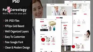 Pet Careology. Pet Care & Shop PSD Template | Themeforest Website Templates and Themes