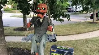 Spirit Halloween Pumpkin Nester Swinging Prop