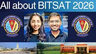 All about BITSAT 2026 | Target BITS PILANI, GOA, Hyderabad #bitsat2026