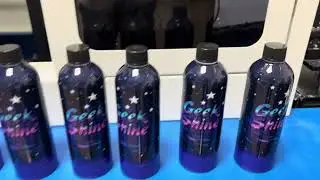 Transparency plastic bottle printer
