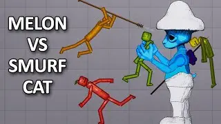 SMURF CAT vs Melon Playground - We Live We Love We Lie - People Playground