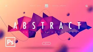 New Crypto NFT Modern Abstract Polygon Background in Photoshop | Tutorial