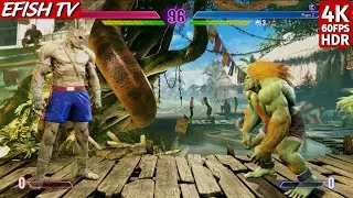 Сагат против Бланки (Самый сложный ИИ) - Street Fighter 6