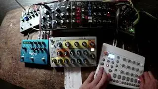 A micro-set with Moog Sirin, Elektron Model:Samples and a Bogue