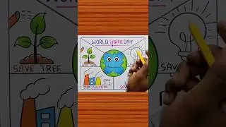 Earth Day Chart / Earth Day Poster Drawing / World Earth Day Drawing #shorts #earthday