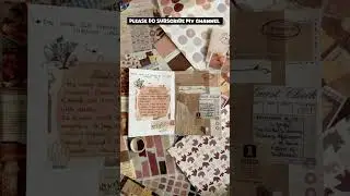 Aesthetic And Unique Brown Journaling Ideas ✨🦋#aesthetic #ideas #journaling #brown #unique #art