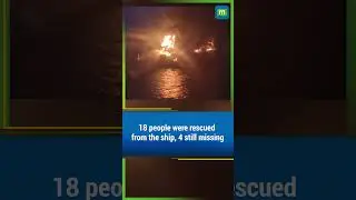 Singapore-flagged container ship catches fire off Kerala coast