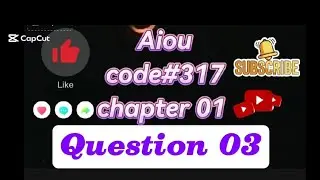 Aiou code 317 chapter 01 Question 03