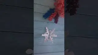paper cutting snowflake ❄️ #tejuideolagycreative #craft
