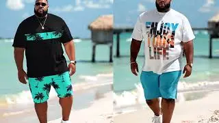 Get Beach - Ready with This Stunning Hawaiian Coconut Tree Tee & Shorts Set